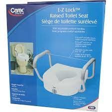 Raised Toilet Seat with Arms