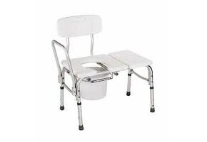 Transfer Bench commode W/Bucket 300lbs