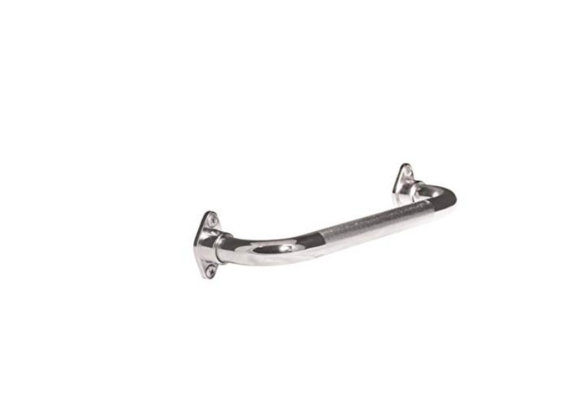 AquaSense Knurled Chrome Grab Bar w/Rotating Flange