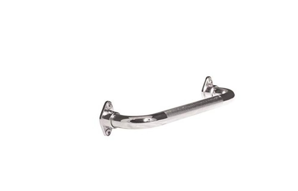 AquaSense Knurled Chrome Grab Bar w/Rotating Flange