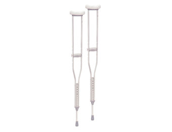 Aluminum Crutches with Accessories, Tall