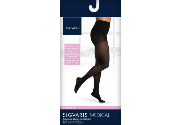Style Medium Sheer For Women Pantyhose Dark Navy 20-30mmHg