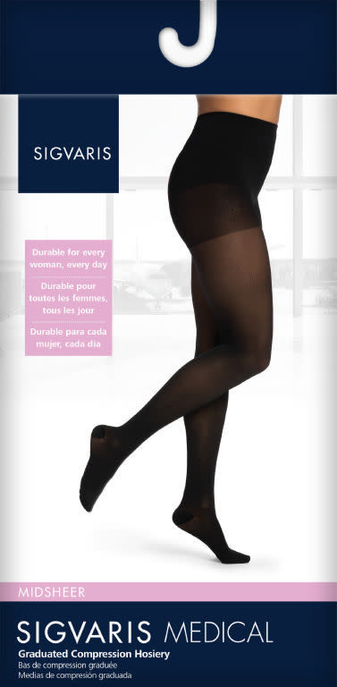 Style Medium Sheer For Women Pantyhose Dark Navy 20-30mmHg
