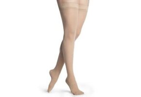 Style Medium Sheer Thigh High For Women 20-30mmHg Beige