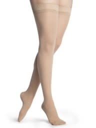 Style Medium Sheer Thigh High For Women 20-30mmHg Beige