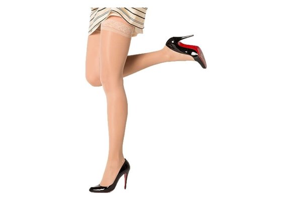 Sheer Fashion Thigh High for Women 15-20mmHg