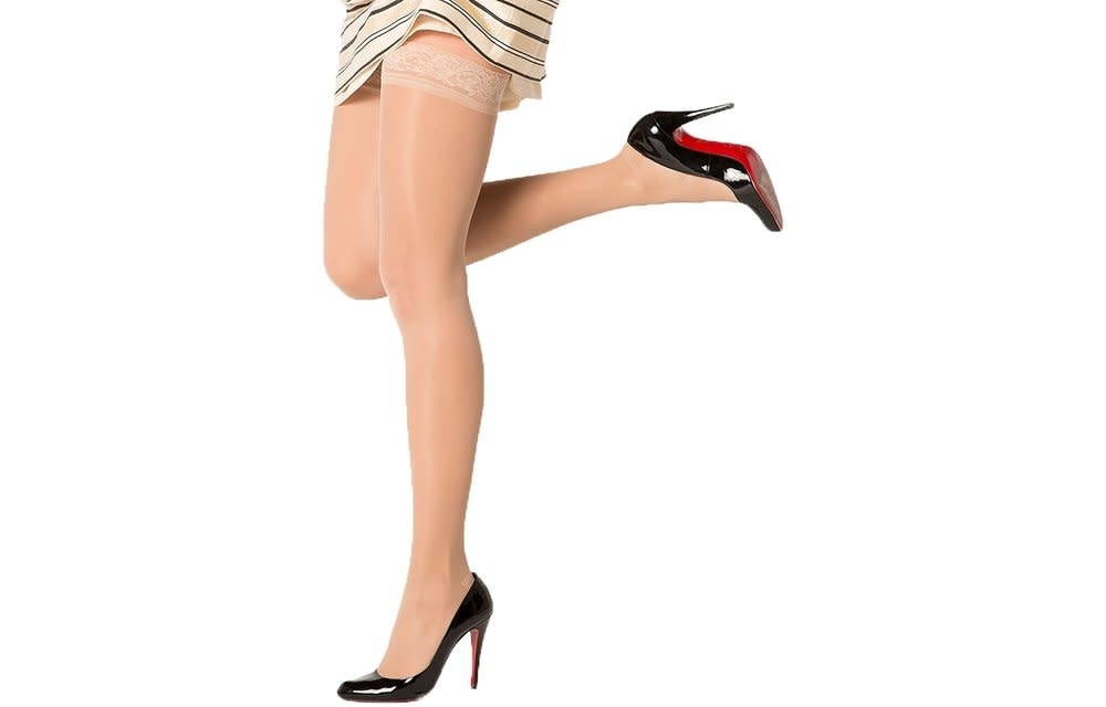 Sheer Fashion Thigh High for Women 15-20mmHg