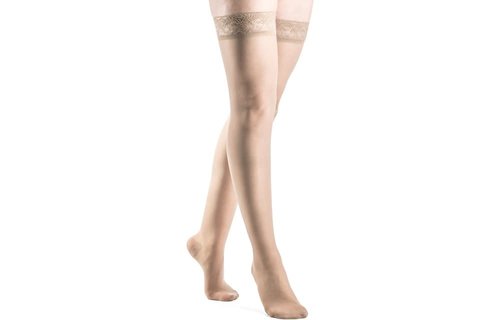 Sheer Fashion Thigh High for Women 15-20mmHg