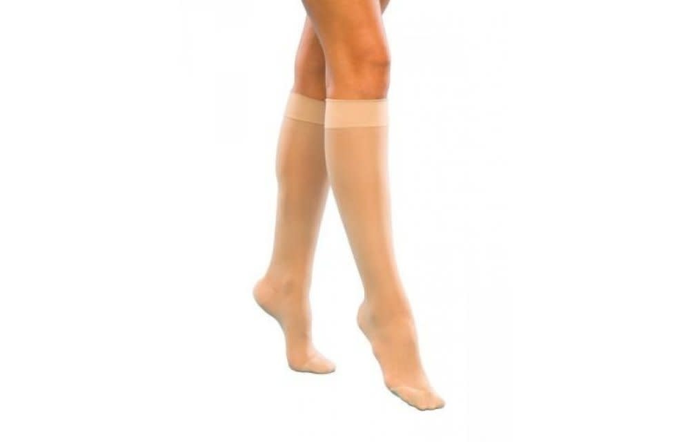 Sheer Fashion Knee-High Hosiery for Women 15-20mmHg
