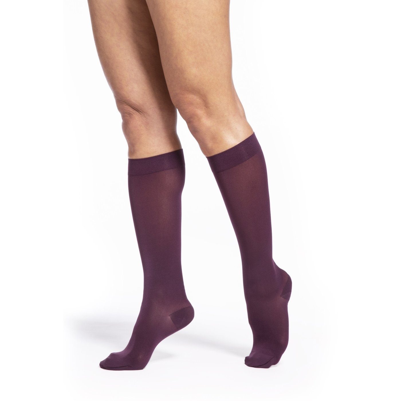 Sheer Fashion Knee-High Hosiery for Women 15-20mmHg