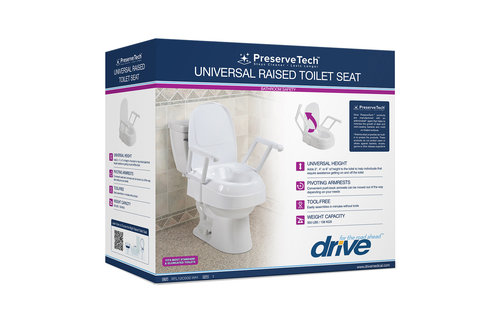 PreserveTech™ Universal Raised Toilet Seat