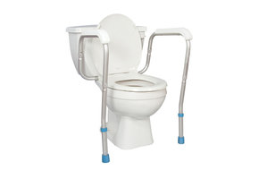 AquaSense Adjustable Toilet Safety Rails, to Floor
