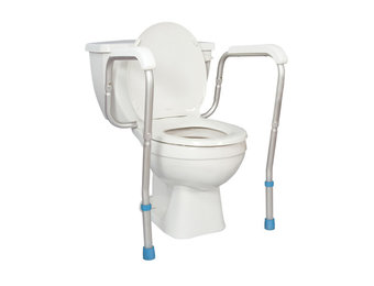 AquaSense Adjustable Toilet Safety Rails, to Floor