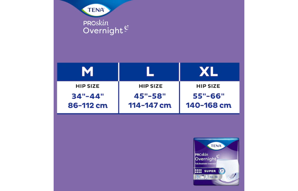 Tena ProSkin Overnight Super Underwear - Medi Healthcare
