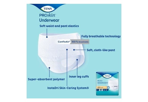 Tena ProSkinPlus Underwear Large 4/Box