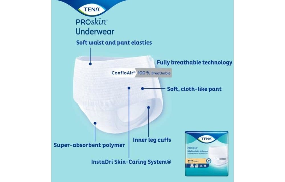 Tena ProSkinPlus Underwear Large 4/Box