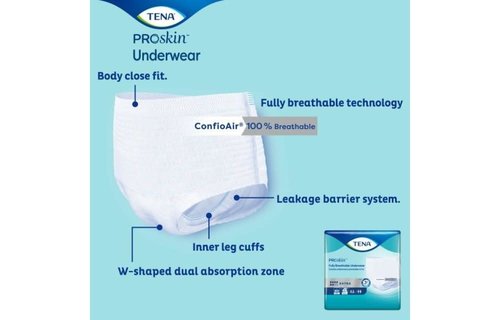 Tena Extra Underwear - X-Large 4/bx - Box