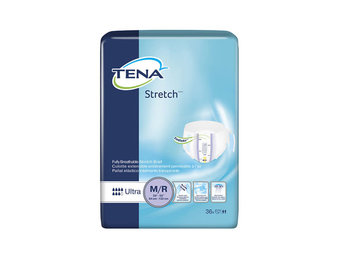 Tena Stretch Brief Ultra Medium/Regular 2/bx 36/bg - Box