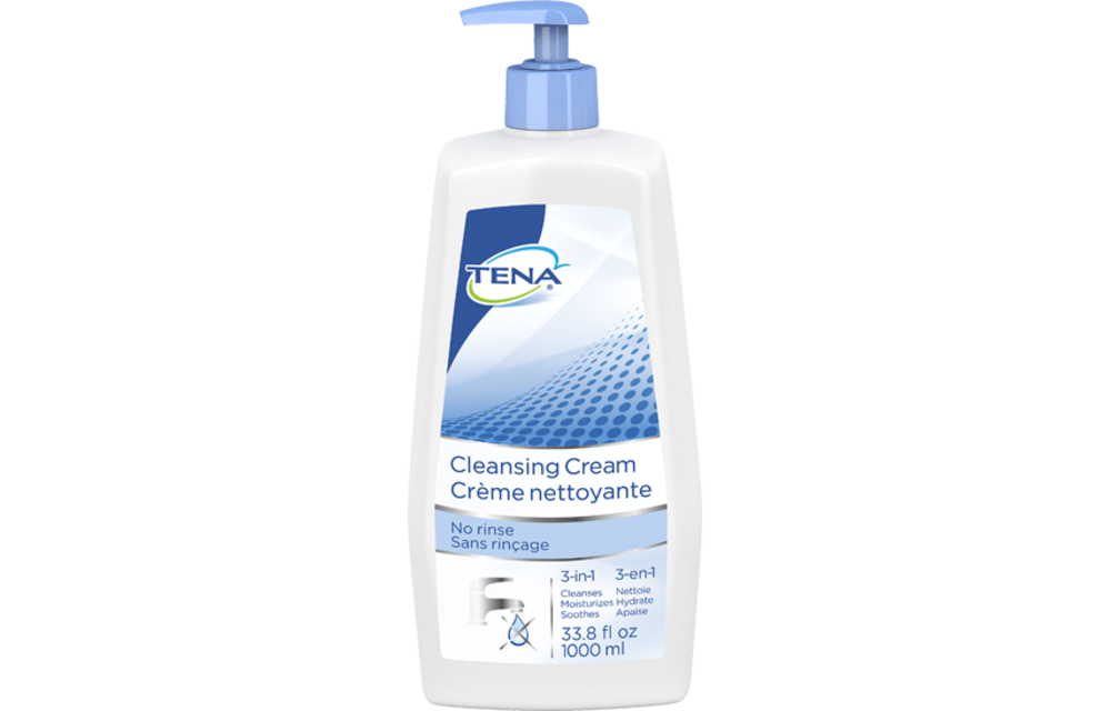 Tena Cleansing Cream Pump 1000ml