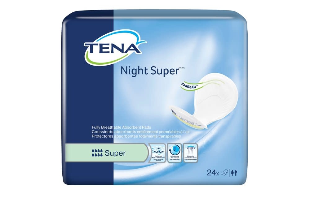 Tena Night Super Maximum Absorbency Pads 24/bg