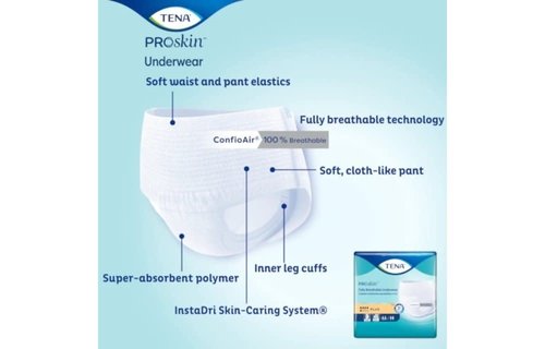 Tena ProSkin Plus Underwear X-Large 4/Box
