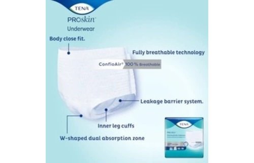 Tena Extra Underwear - Medium - 4/bx 16/bg - Box