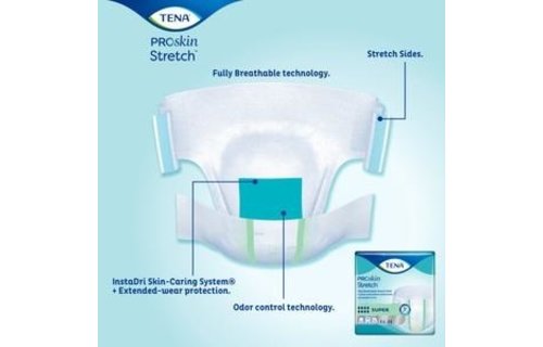 Tena Bariatric Brief 3XL 4/bx 8/bg - Box