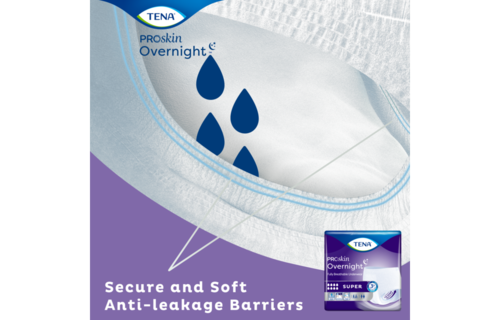 Tena ProSkin Overnight Super X-Large 4/bx 12/bg - Box