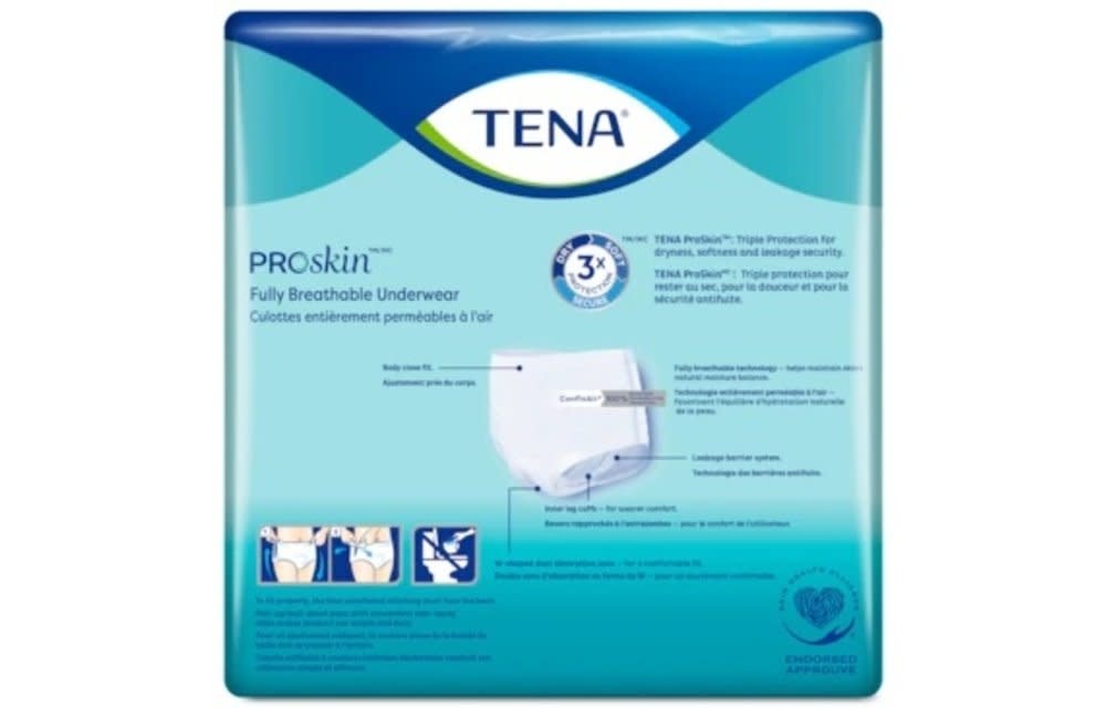 Tena Extra Underwear Small 4/bx 16/bg Box