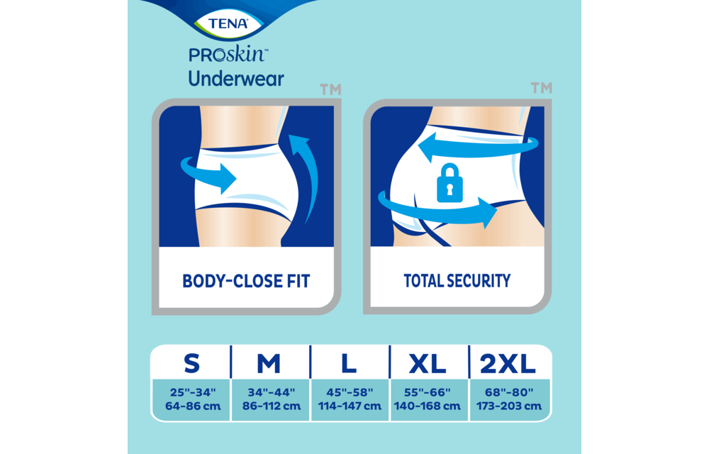 Tena ProSkinPlus Underwear Medium 4/Box