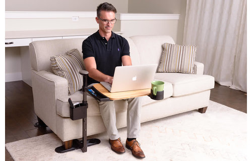 Signature Life Independence Tray Table w/Handle Cup Holder & Pouch