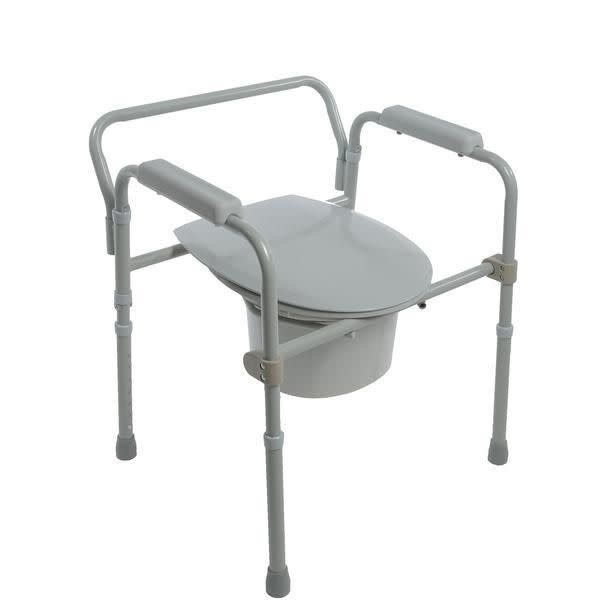 Airway Folding Steel Commode