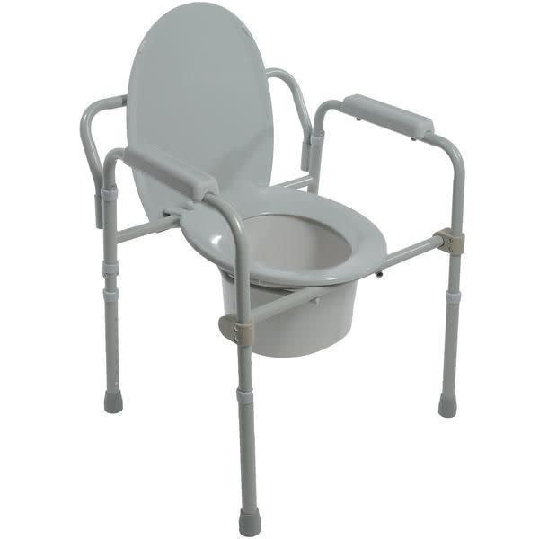Airway Folding Steel Commode