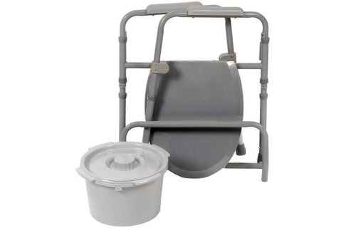 Airway Folding Steel Commode