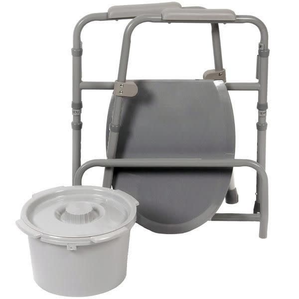 Airway Folding Steel Commode