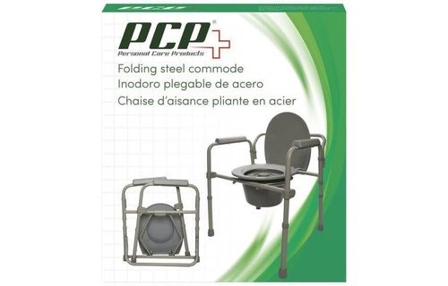 Airway Folding Steel Commode