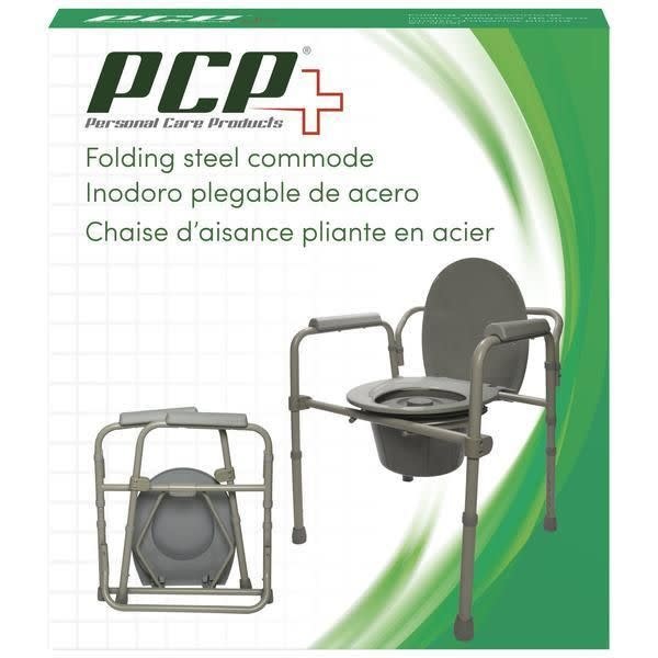Airway Folding Steel Commode