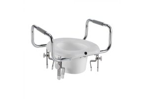 Airway Adjustable Raised Toilet Seat With Arms
