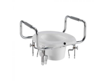 Airway Adjustable Raised Toilet Seat With Arms