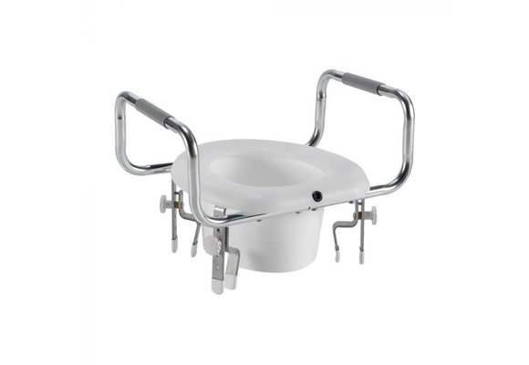 Airway Adjustable Raised Toilet Seat With Arms