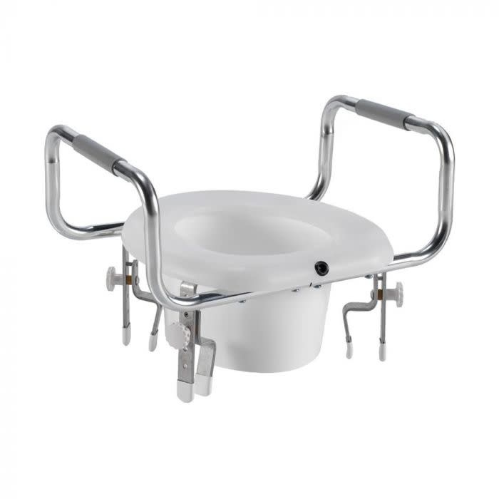 Airway Adjustable Raised Toilet Seat With Arms