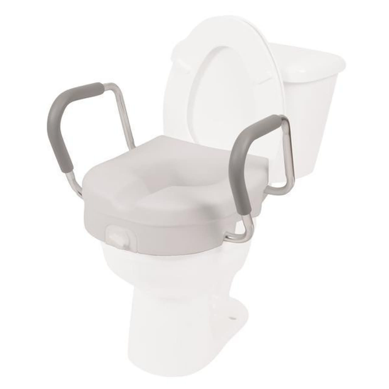 Airway Molded Raised Toilet Seat With Removable Arms