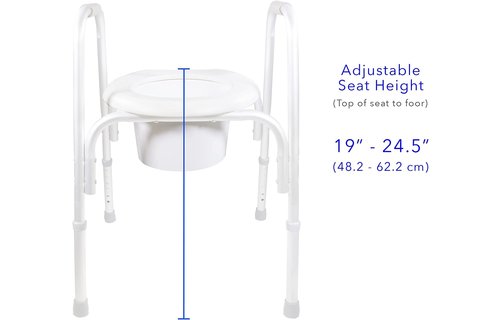 Airway Raised Toilet Seat With Safety Frame
