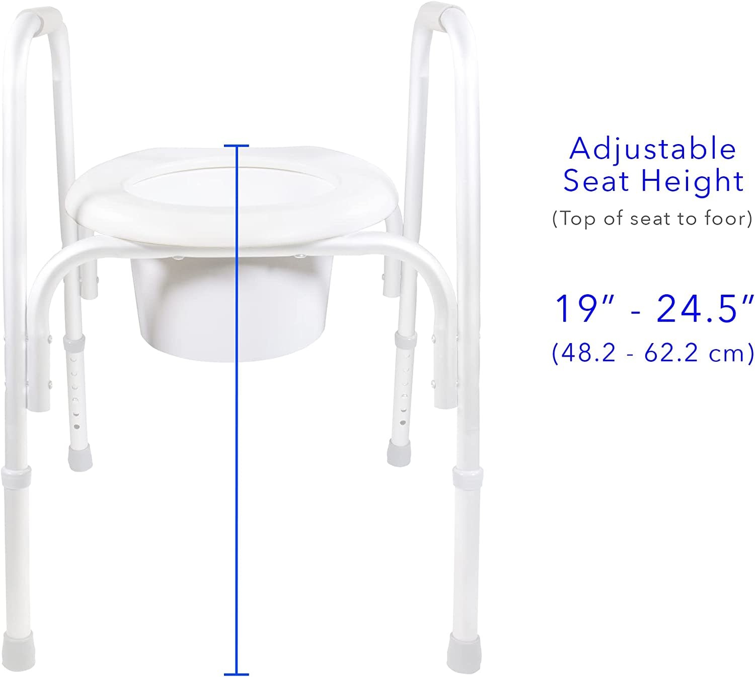 Airway Raised Toilet Seat With Safety Frame Medi Healthcare