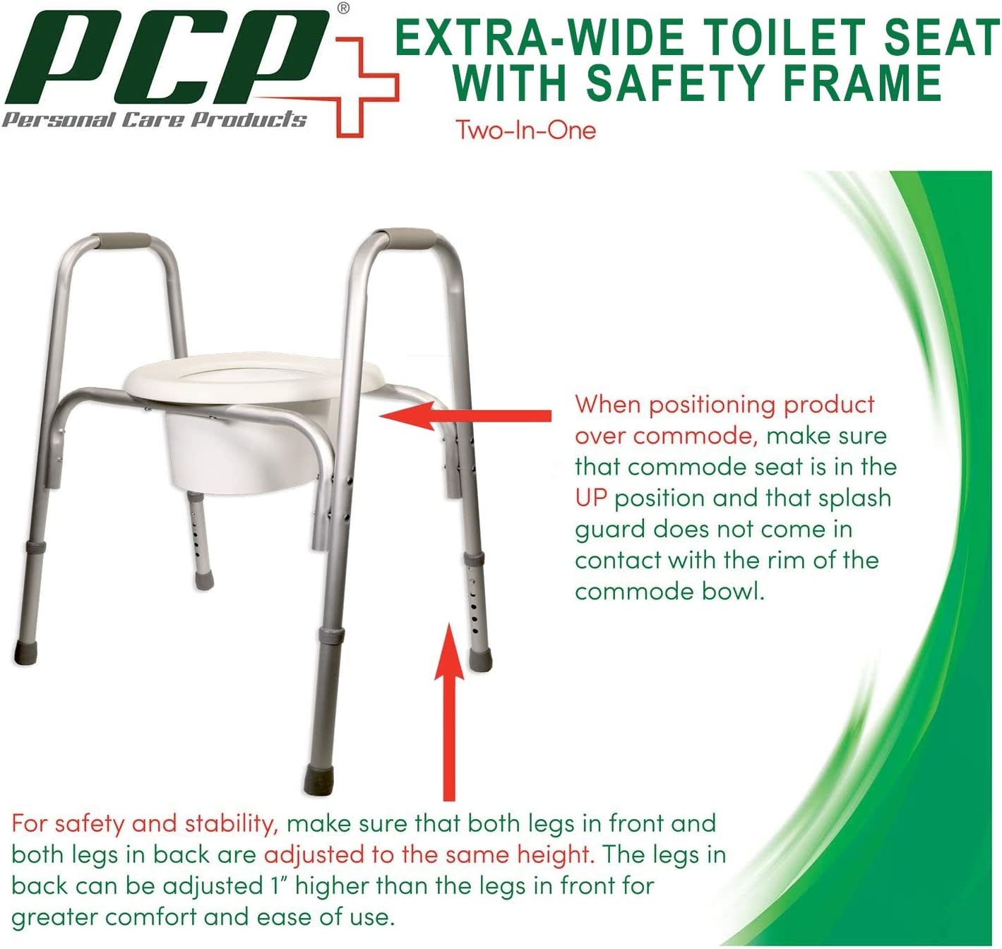 Airway Raised Toilet Seat With Safety Frame Medi Healthcare