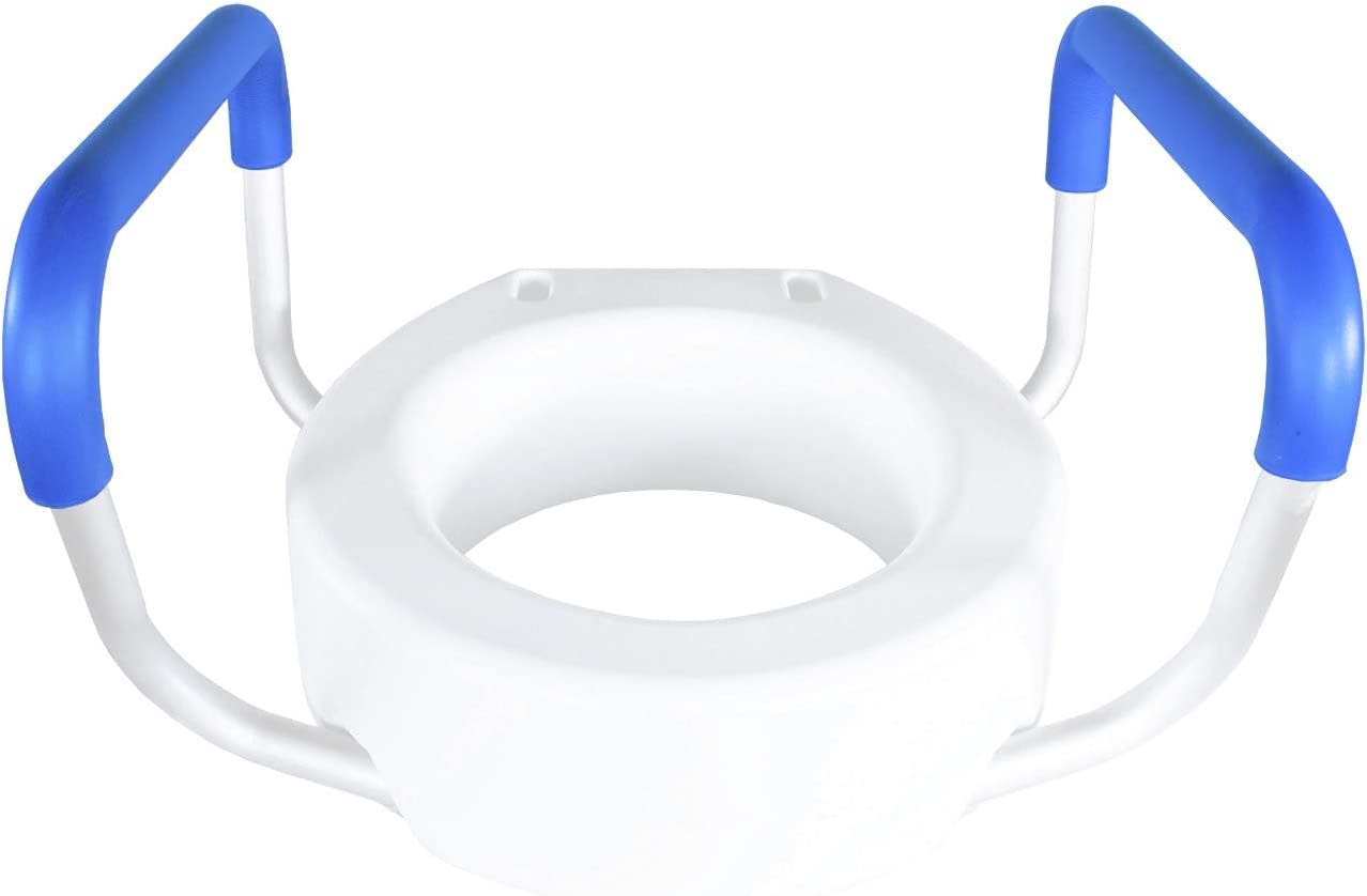Airway 4” Toilet Seat Riser With Removable Arms