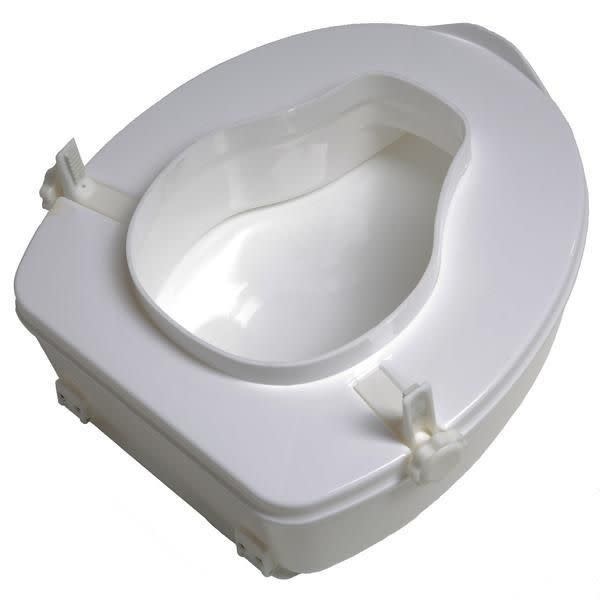 Airway 4" Molded Raised Toilet Seat With Lid