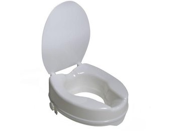 Airway 4" Molded Raised Toilet Seat With Lid