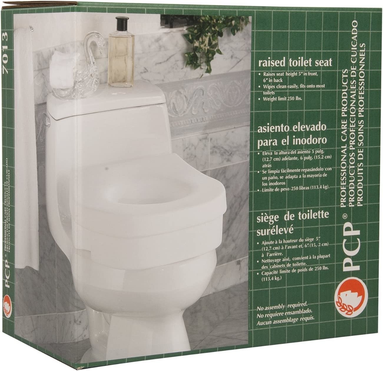 Airway Contoured Molded Raised Toilet Seat