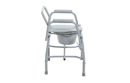 Deluxe Steel Drop-arm Commode